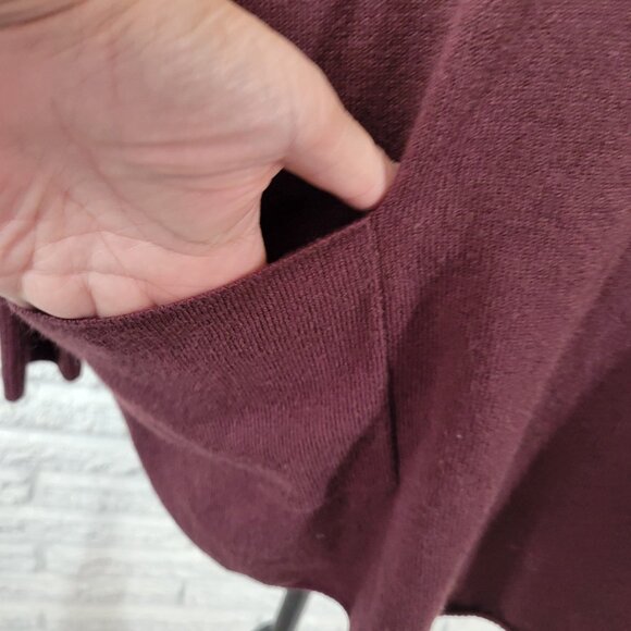 Denim Co Womens Sweater XLP Long Dolman Sleeve Purple Soft Acrylic PUR13E - Picture 4 of 10